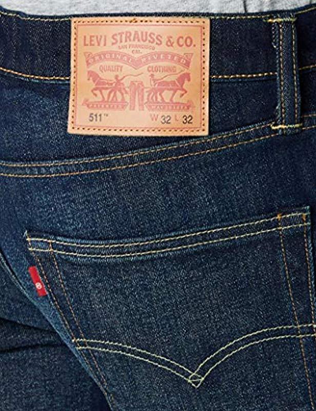 511 Slim Fit Vaqueros Levi's de Denim de color Azul para hombre: ahorra un  37 % - Lyst