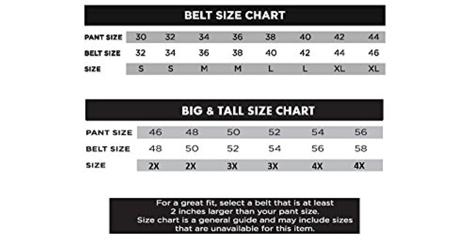 levi's big and tall size chart