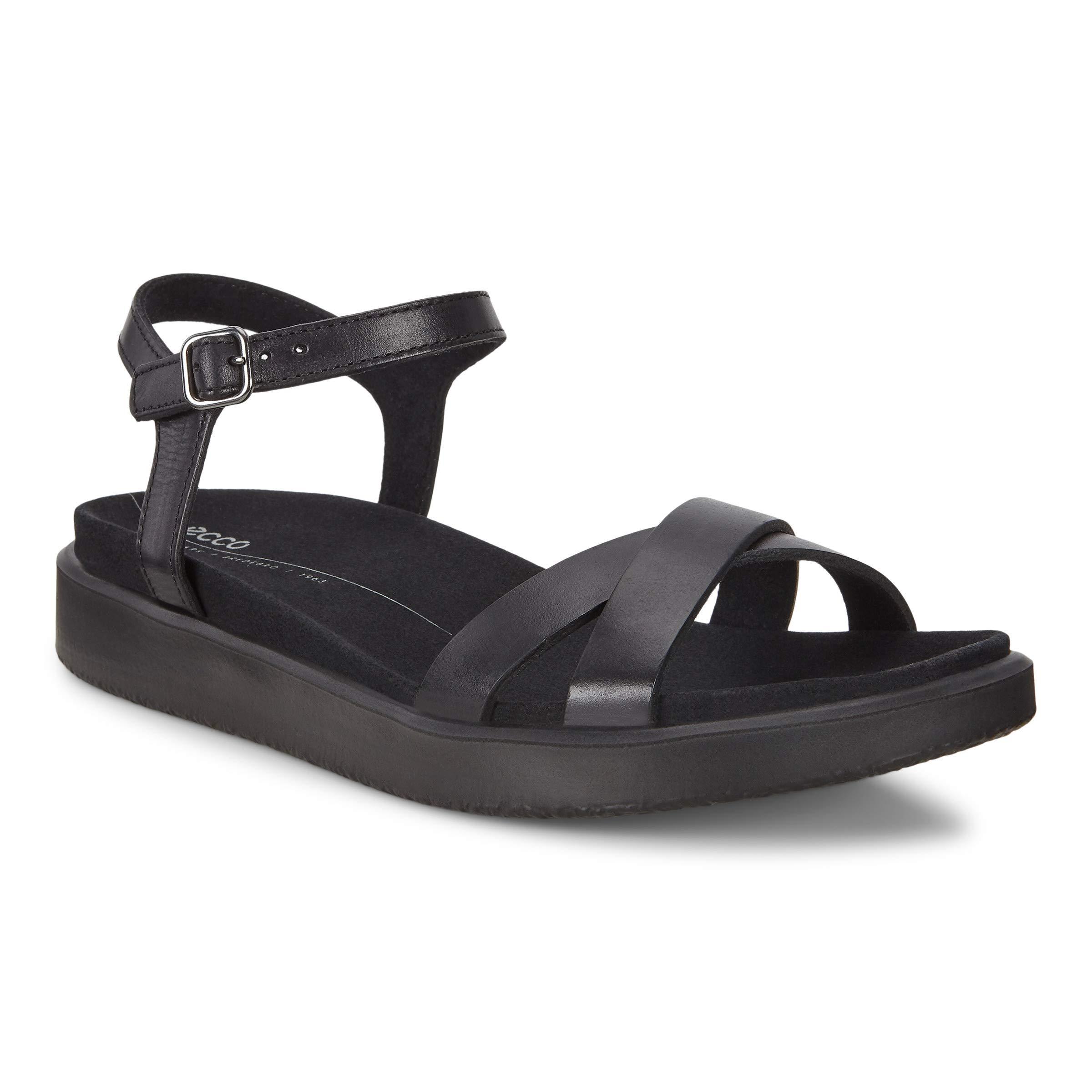 Ecco Leather Yuma Ankle Strap Sandal in 