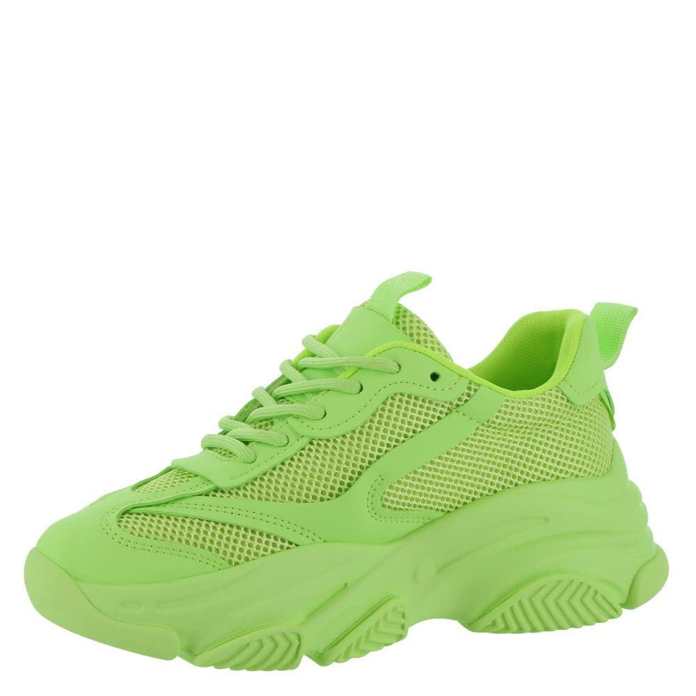 Womens Possession Green Lace-Up Low-Profile Shoes