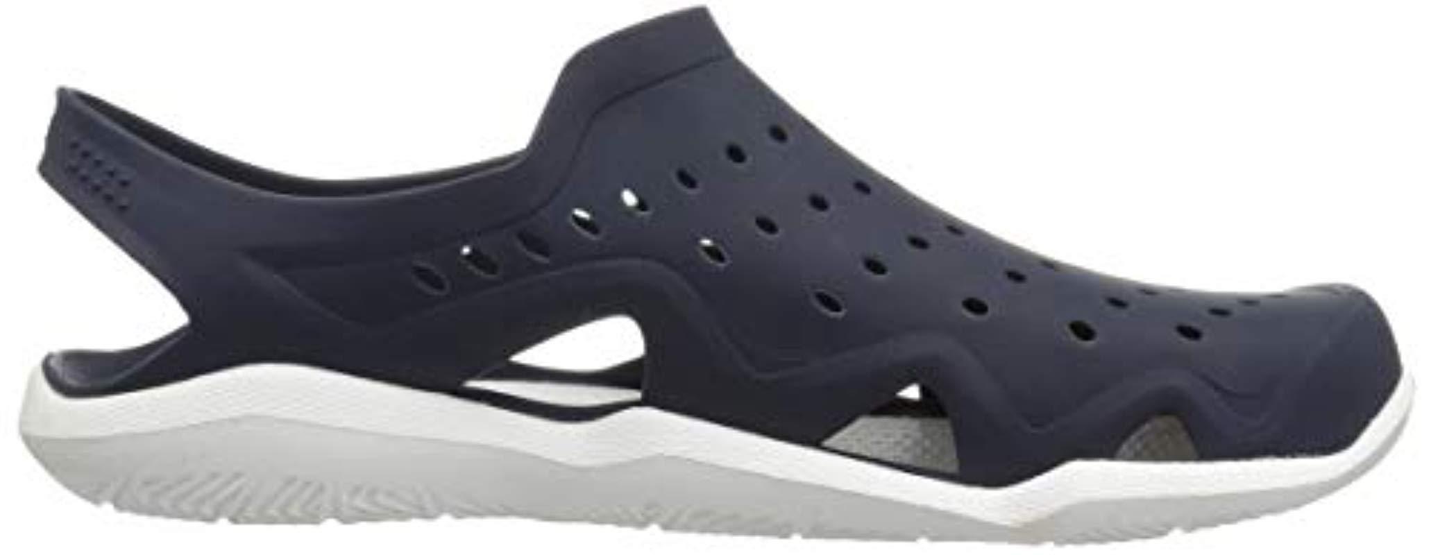 Crocs Mens Swiftwater Wave Shoe Flat in Black for Men Lyst UK