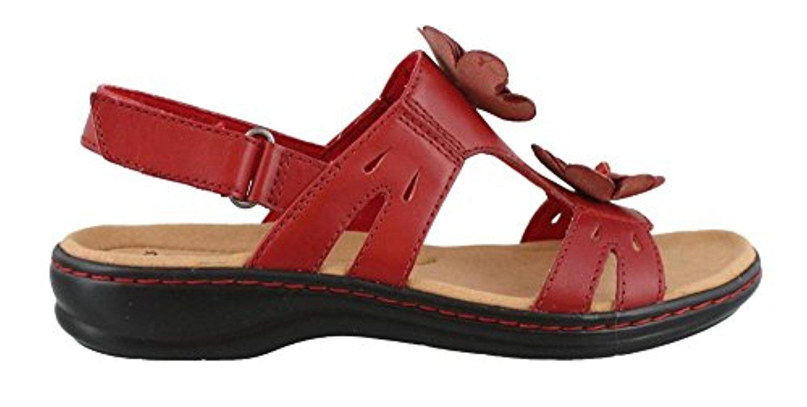 red flat platform sandals