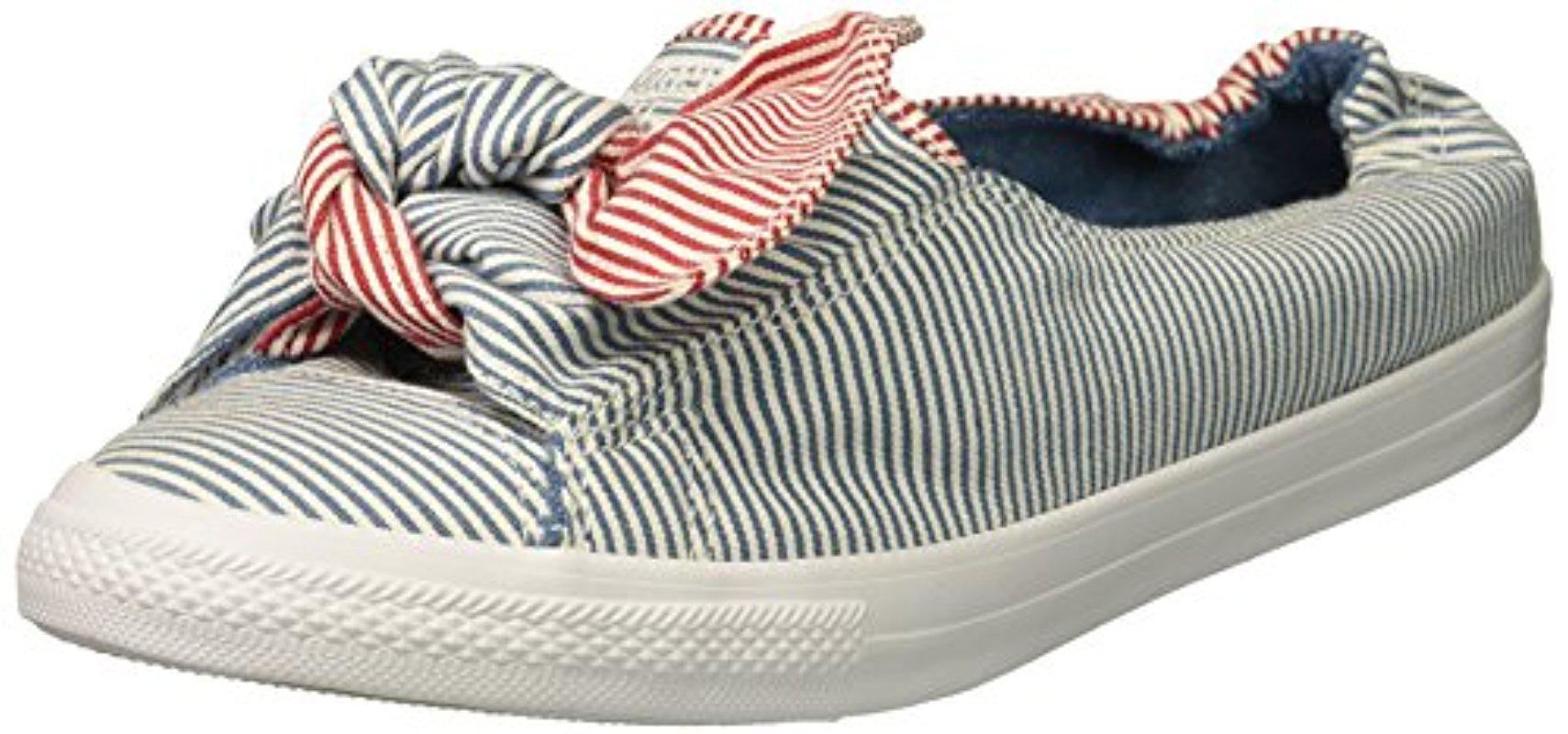 Converse Knot Striped Chambray Slip On 