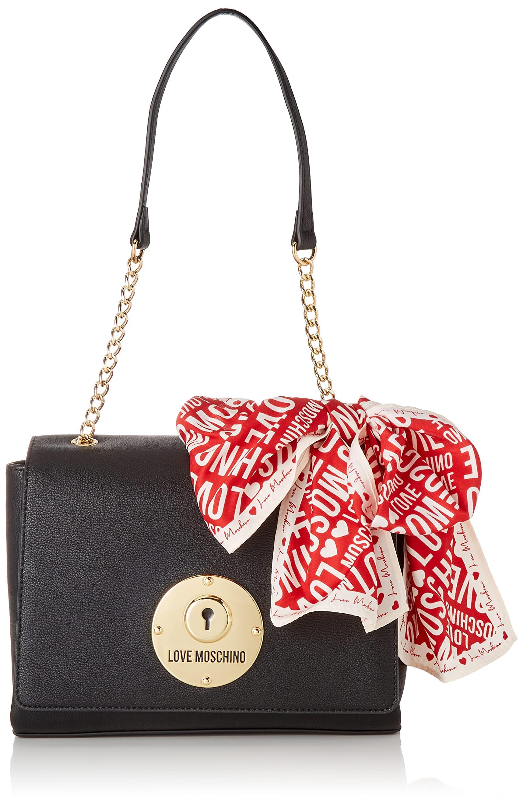 borsa pu nero moschino