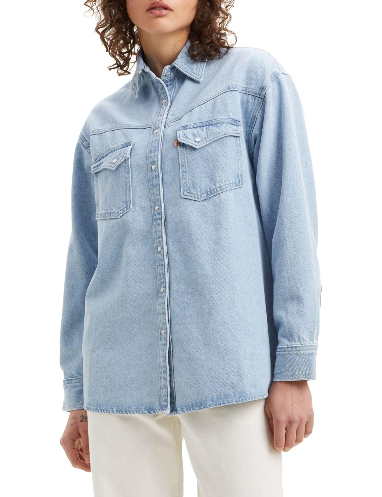Levi's Dorsey Xl Western Shirt Indigo Stonewash in Blue | Lyst UK