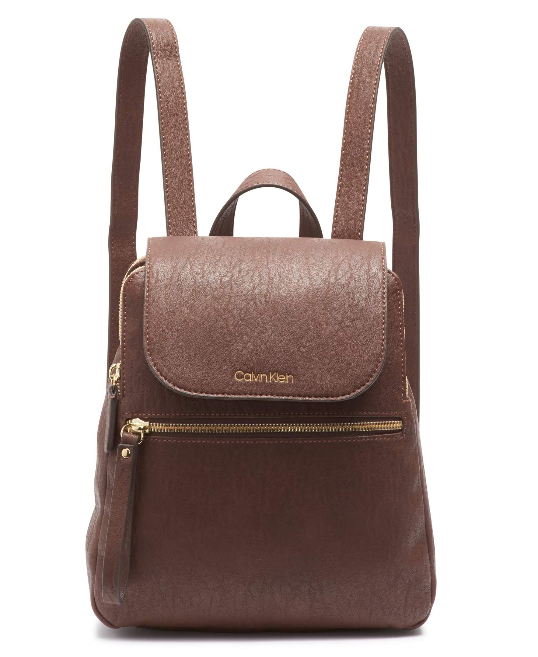Calvin Klein Elaine Bubble Lamb Novelty Key Item Flap Backpack in Walnut  (Brown) - Lyst