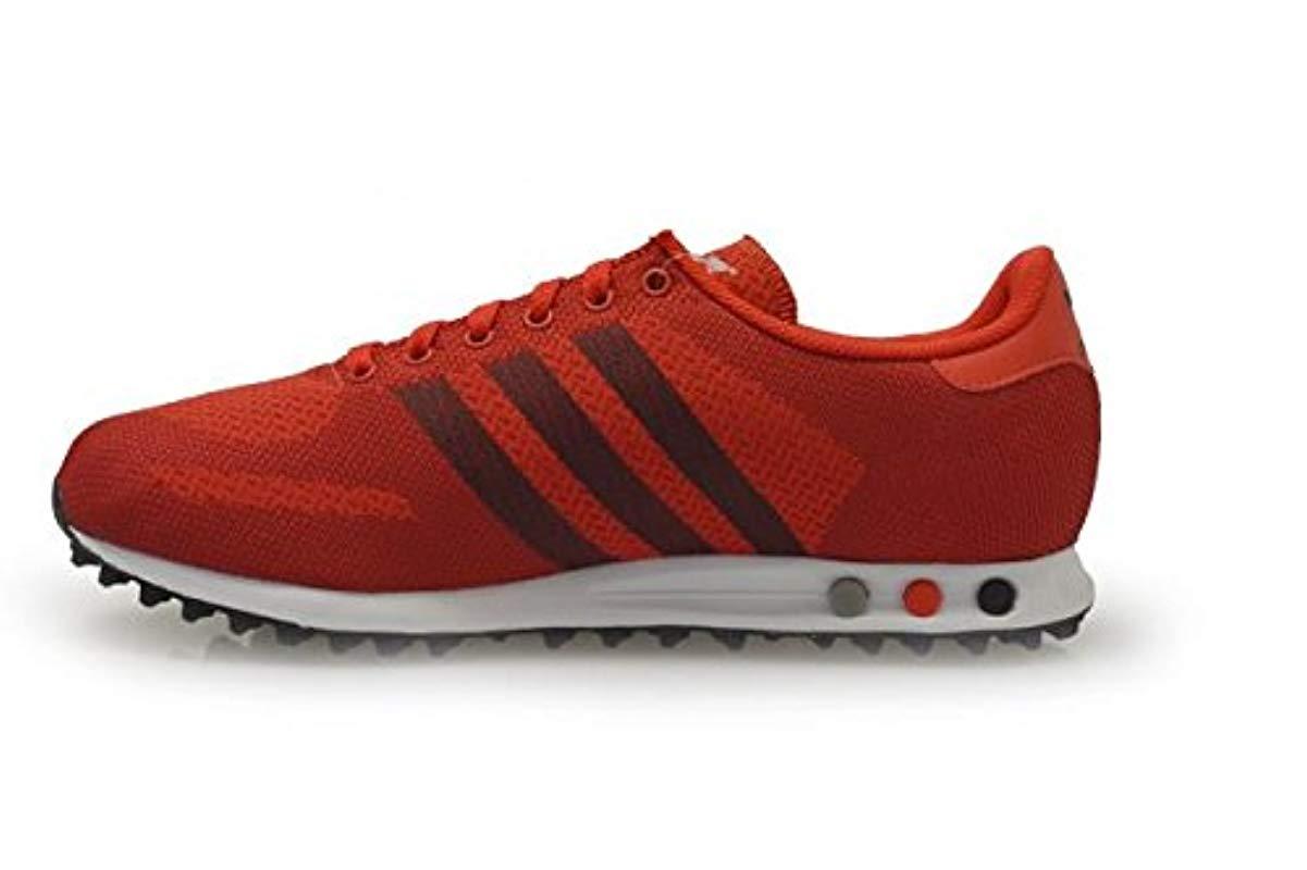adidas La Trainer Weave Trainer in Red for Men | Lyst UK
