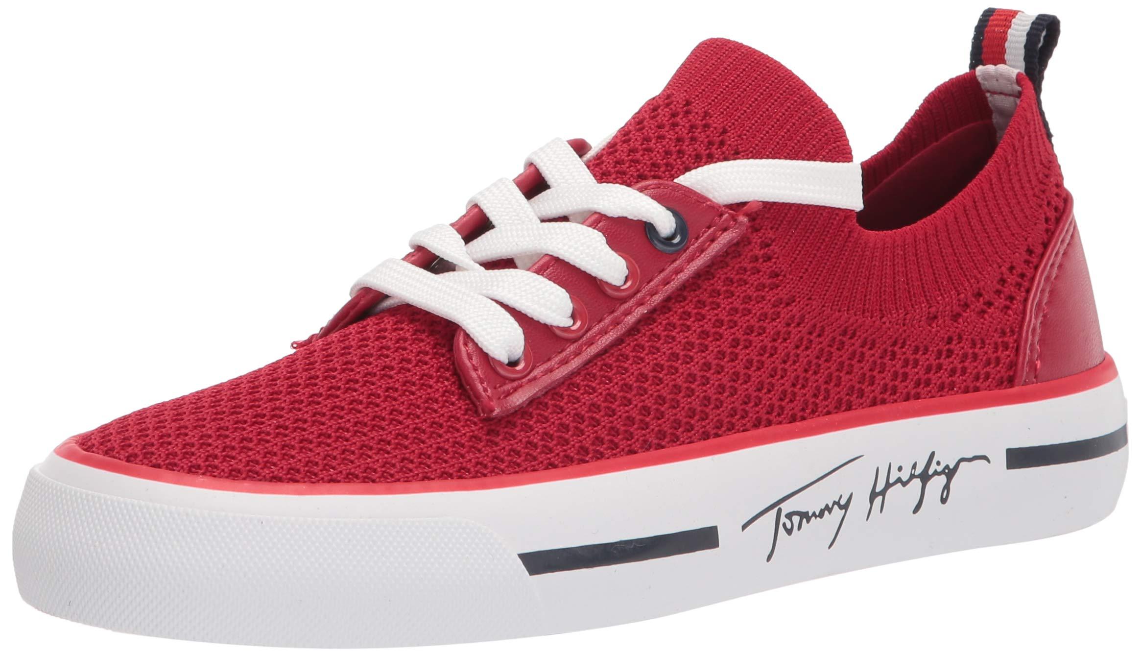 Tommy Hilfiger Womens Twgessie Sneaker in Red - Save 63% - Lyst