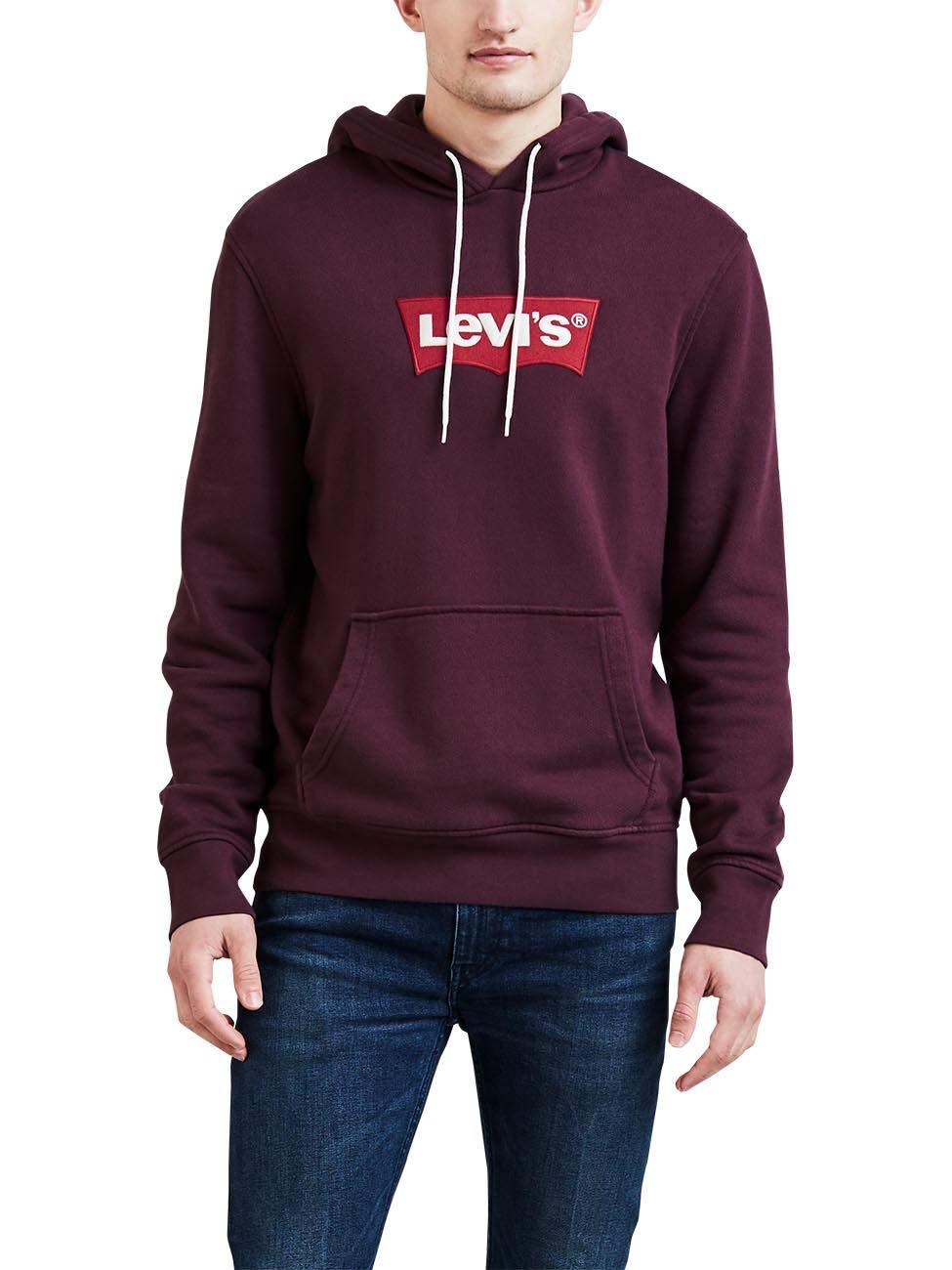 Levi's Baumwolle Levis Sweater MODERN HM Hoodie 56808-0001 Dunkelrot in  Lila für Herren - Lyst