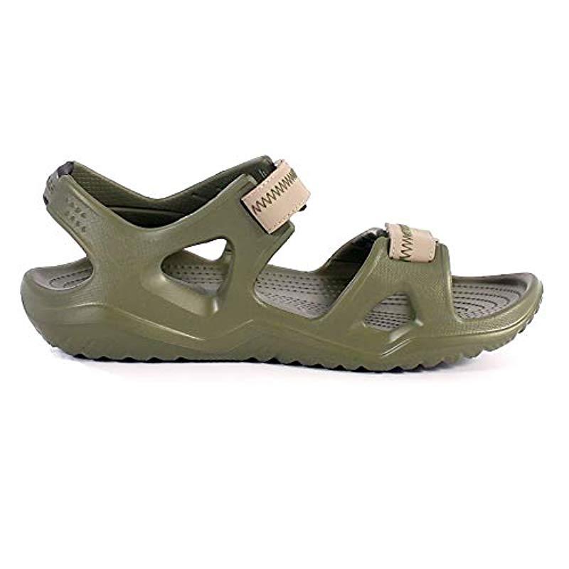 Crocs™ Swiftwater River Sandal in Army/Khaki (Green) for Men | Lyst