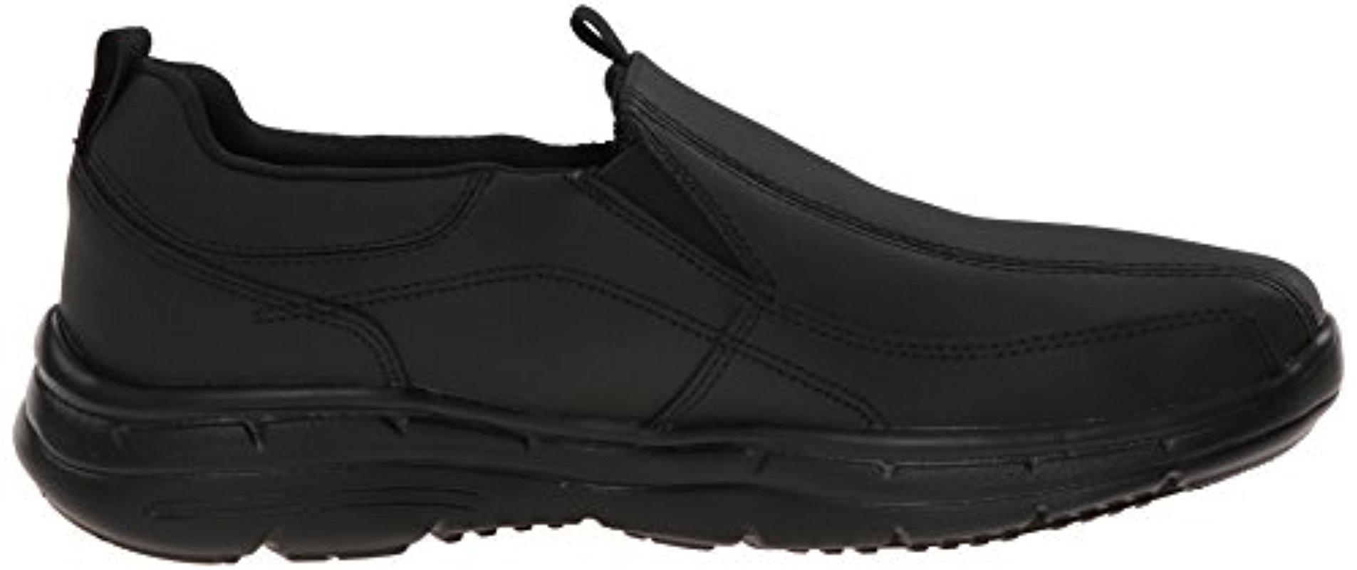 Skechers Leather Glides Docklands Slip-on Loafer in Black for Men - Lyst