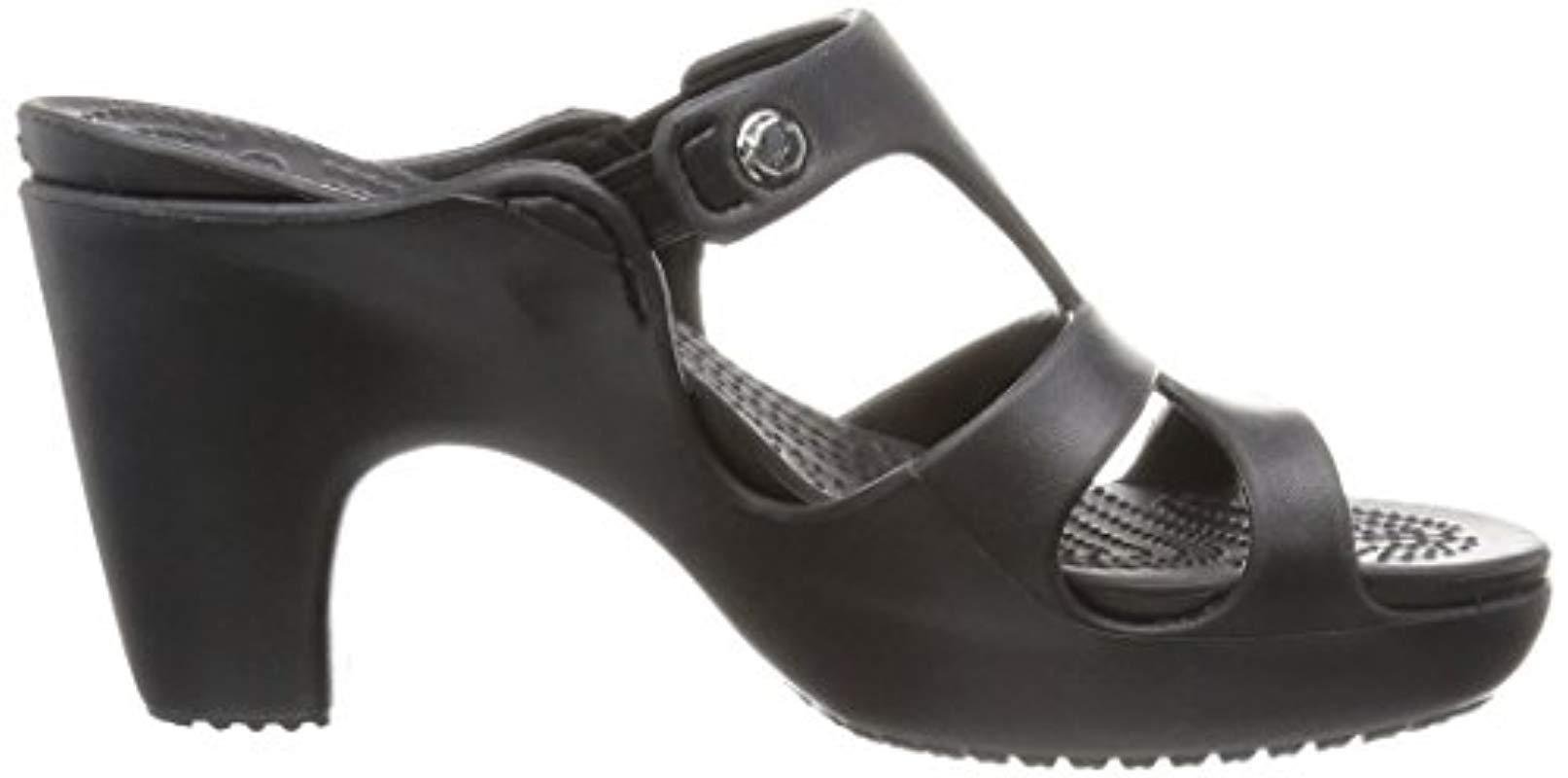 crocs cyprus v heel black