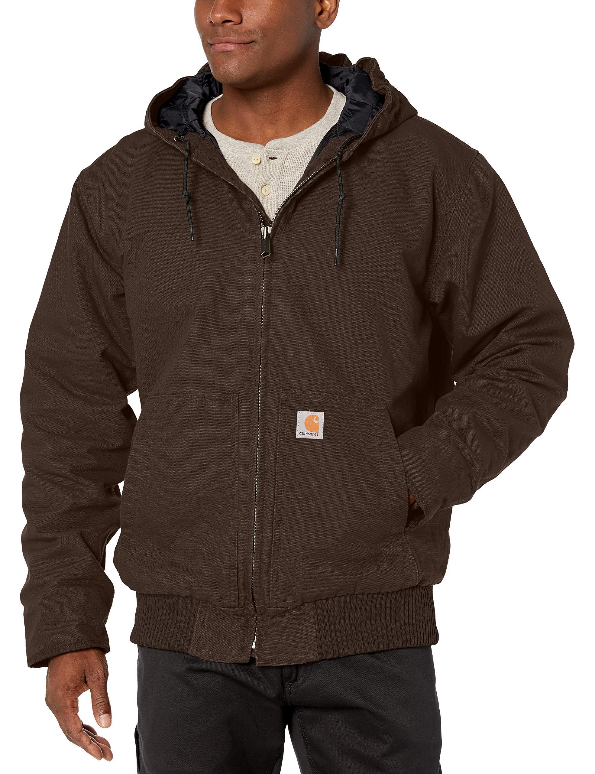 Carhartt Cotton Active Jacket J130 in Dark Brown (Brown) for Men - Lyst