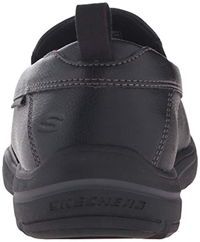skechers espadrilles hombre negro