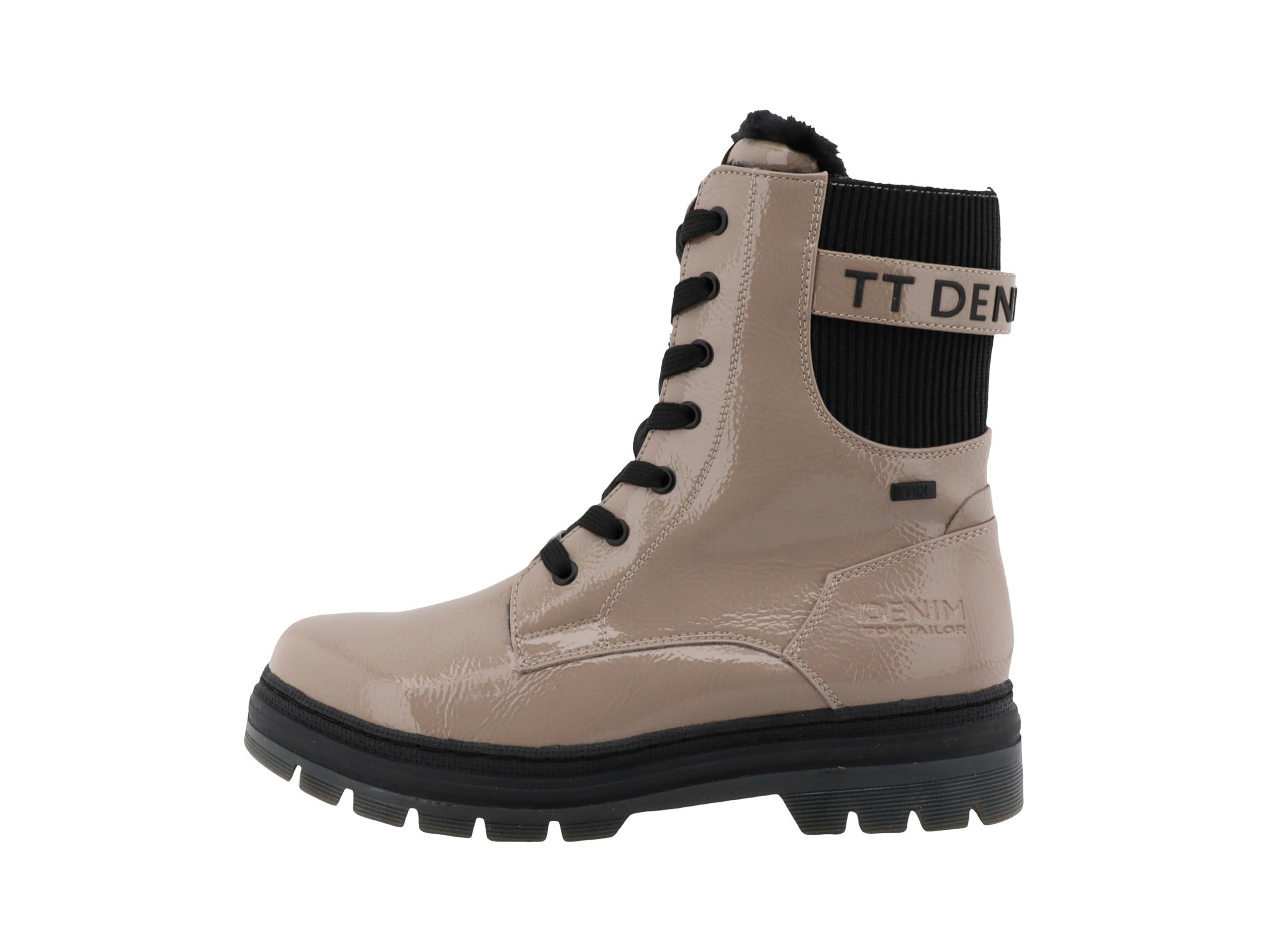 Tailor Denim Tom Tailor Stiefelette Taupe Damen-Stiefel Von Tom