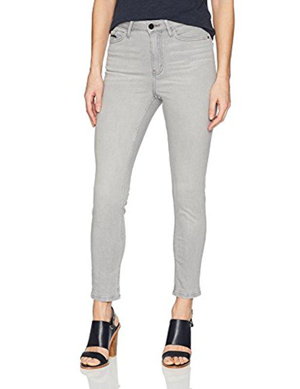 calvin klein jeans high rise ankle skinny