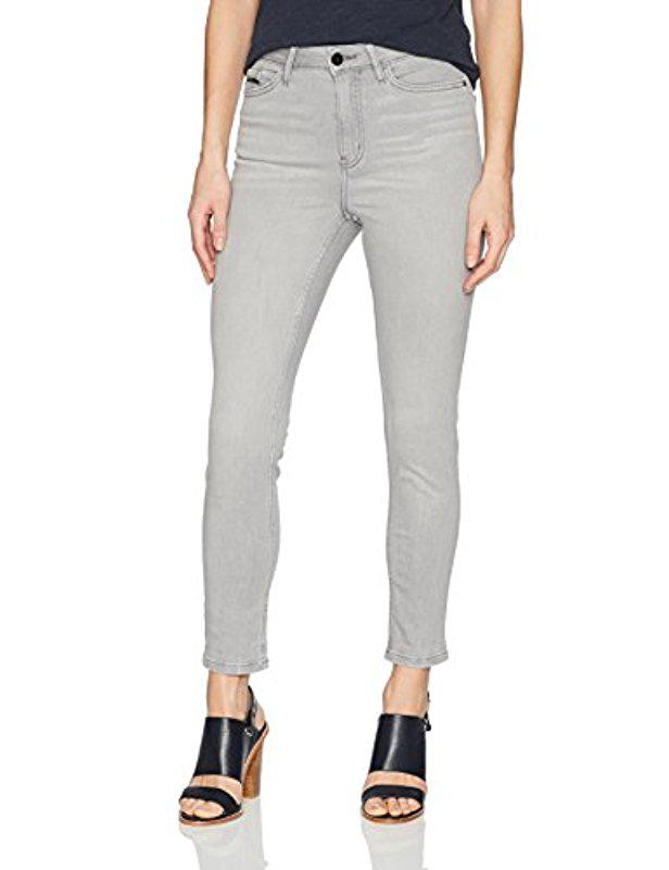 calvin klein high rise ankle skinny jeans