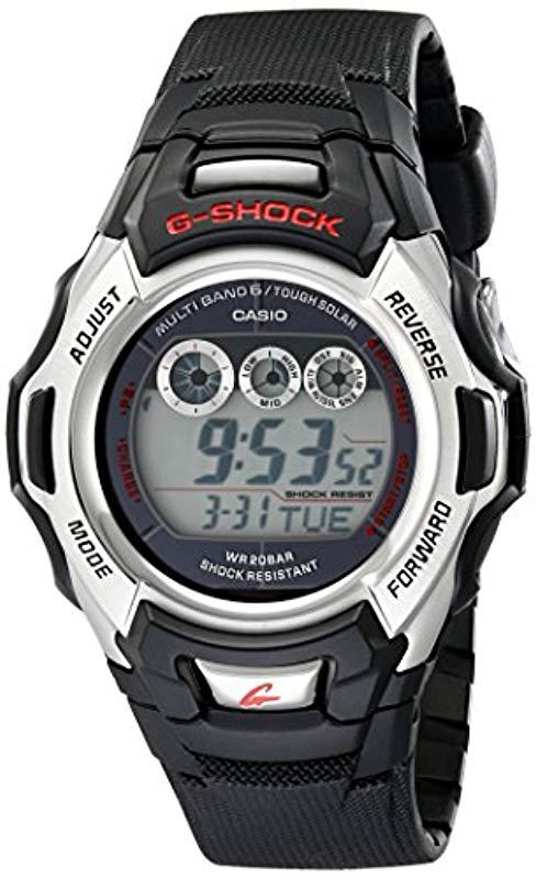 G Shock G Shock Atomic Solar Watch In Black For Men Lyst 3747