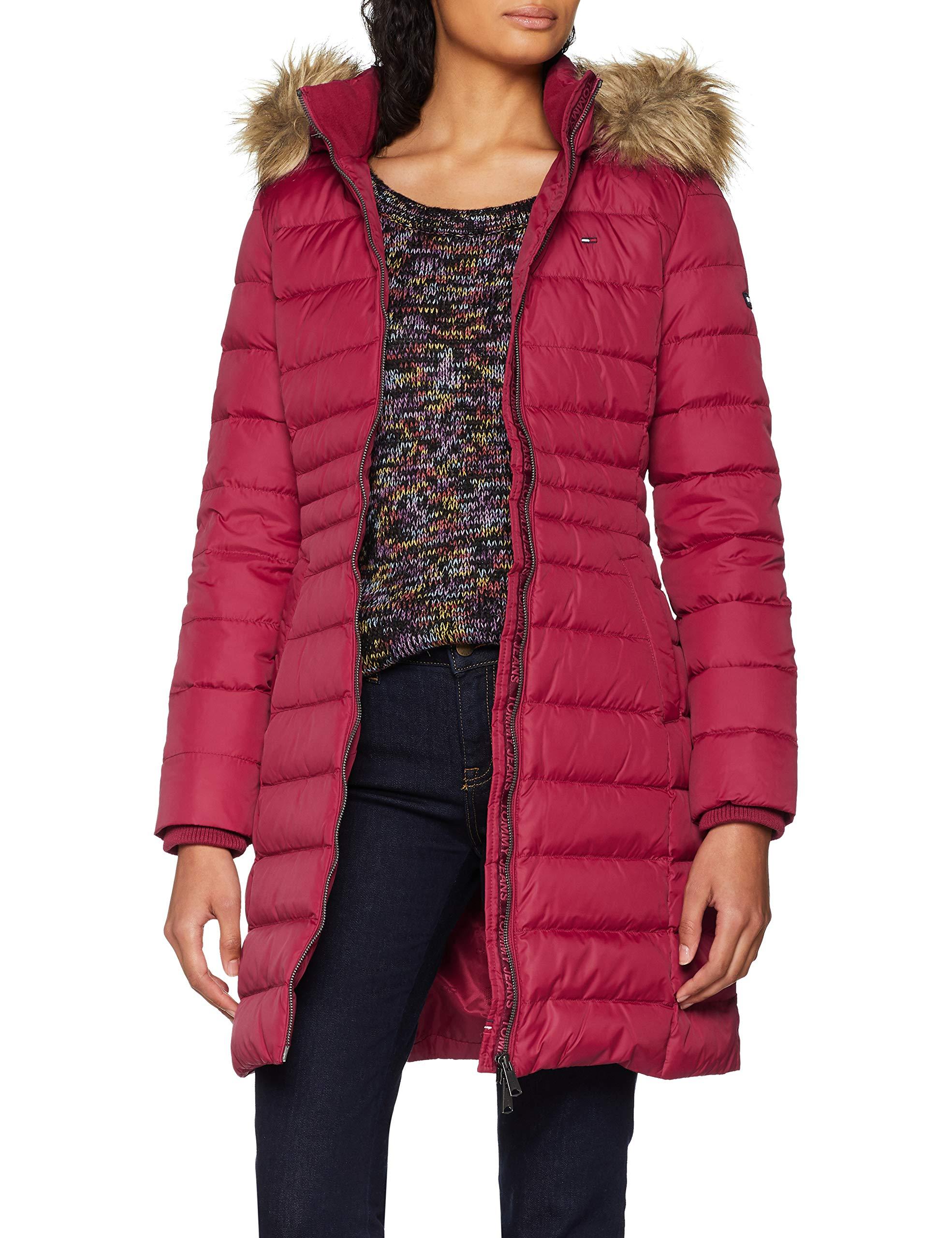 tommy essential hooded coat