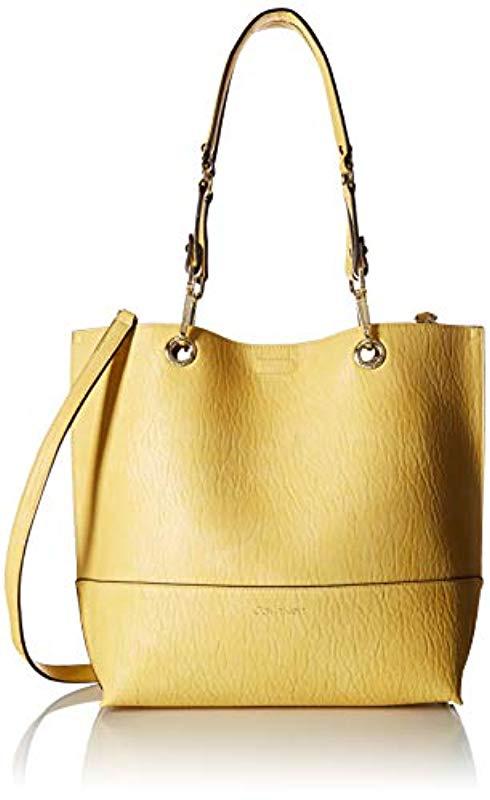 calvin klein yellow purse