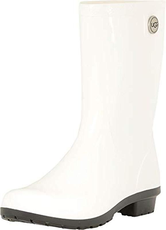 ugg white rain boots