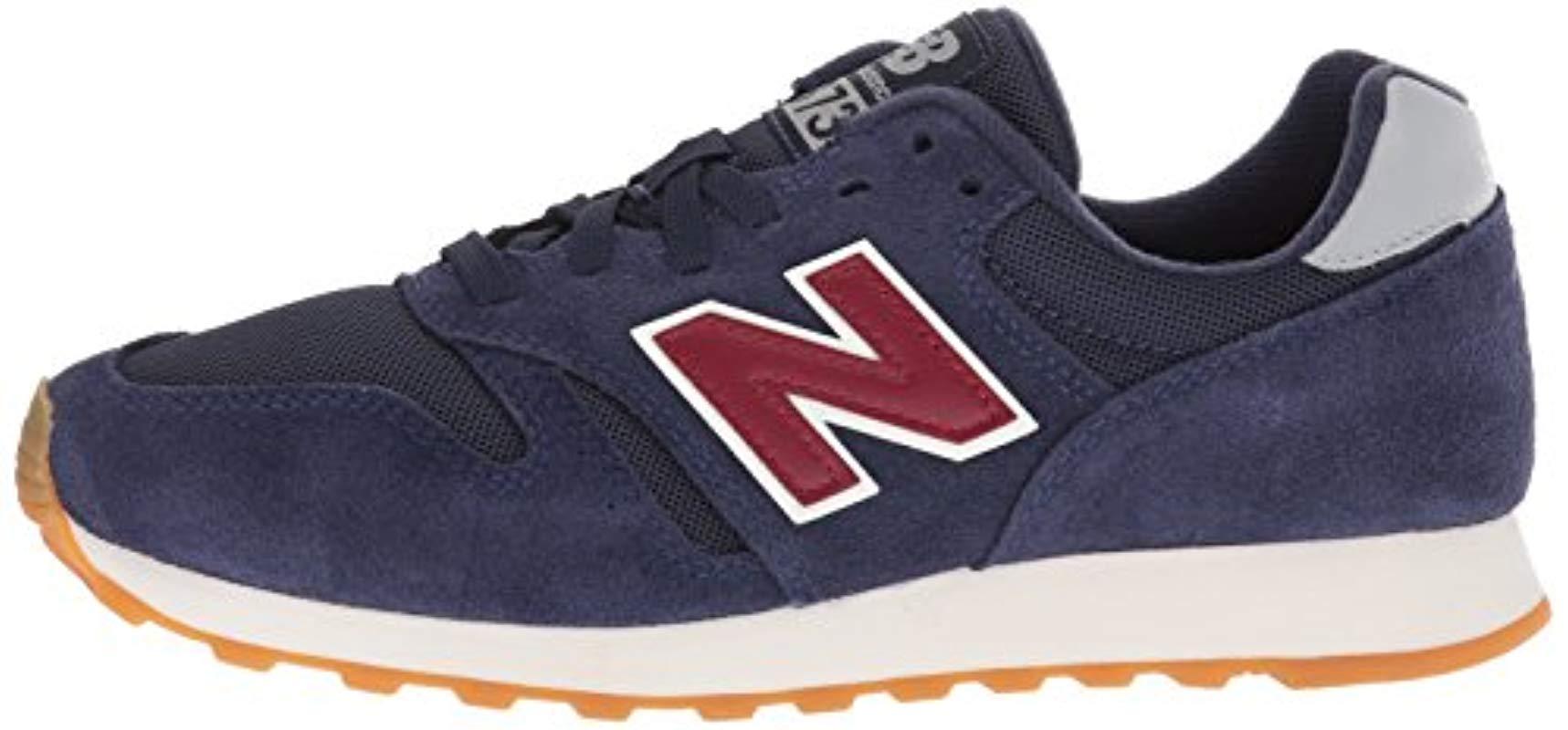 new balance 373 navy red