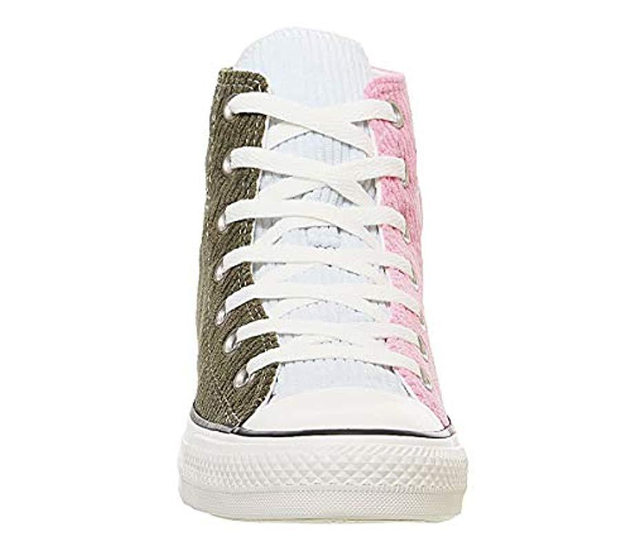 converse all star hi trainers corduroy herbal pink egret exclusive