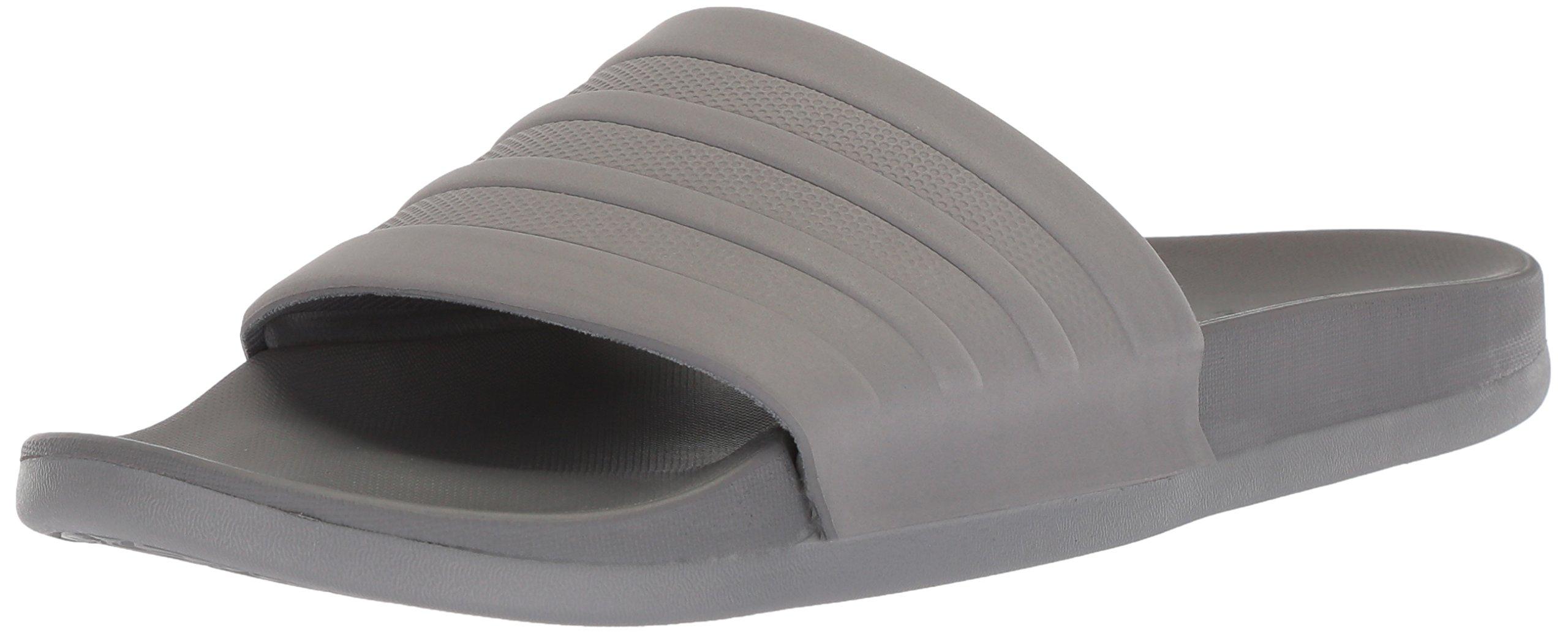 gray adidas slides