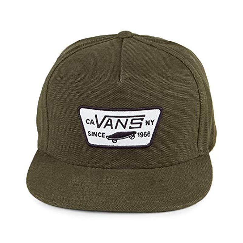 vans snapback olive