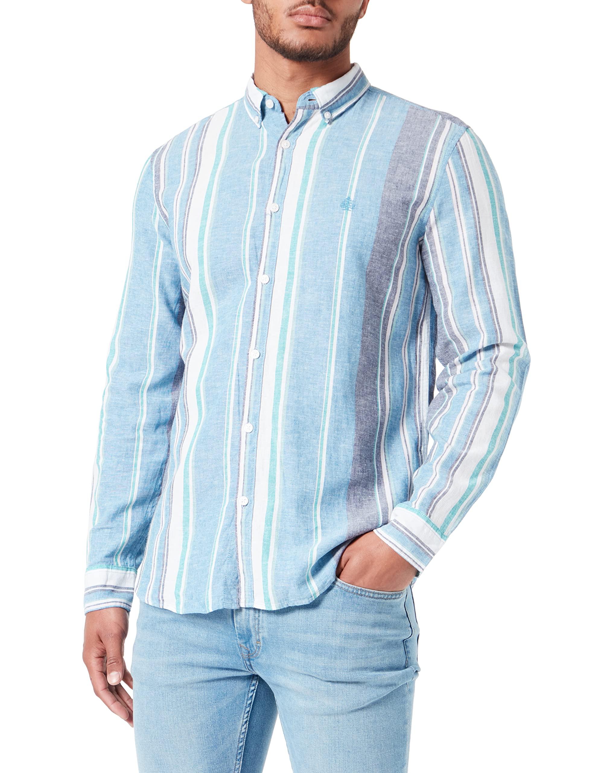 Camisa Lino Rayas Springfield de de color Azul | Lyst
