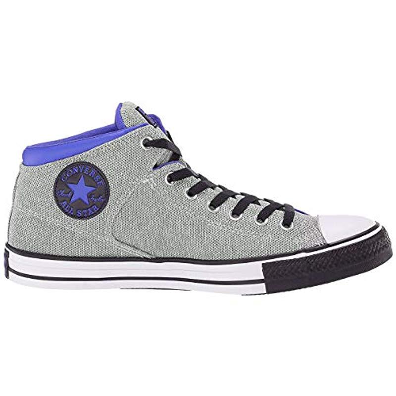 men's street tonal canvas high top sneaker