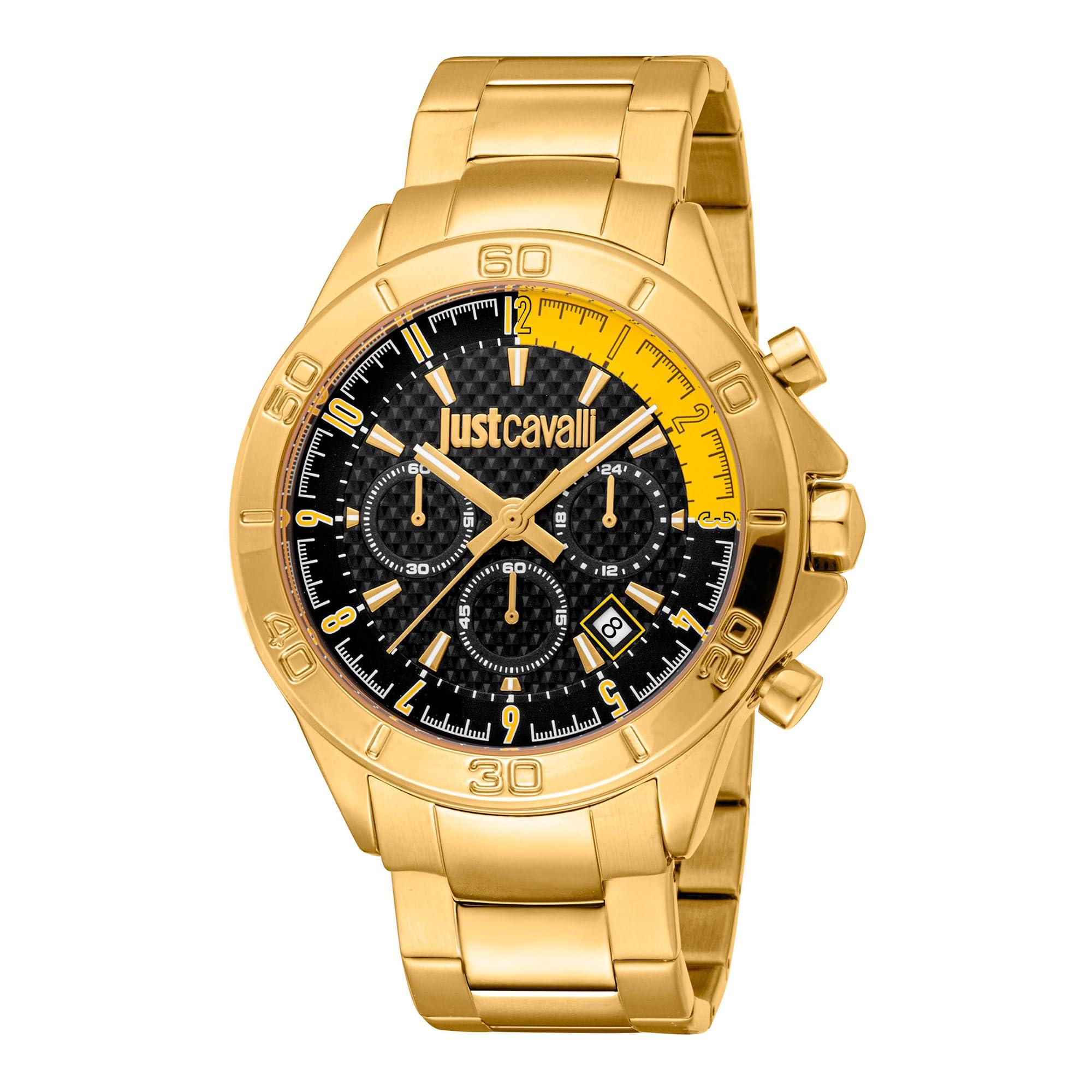Just Cavalli Analog Quarz Uhr mit Edelstahl Armband JC1G261M0265 