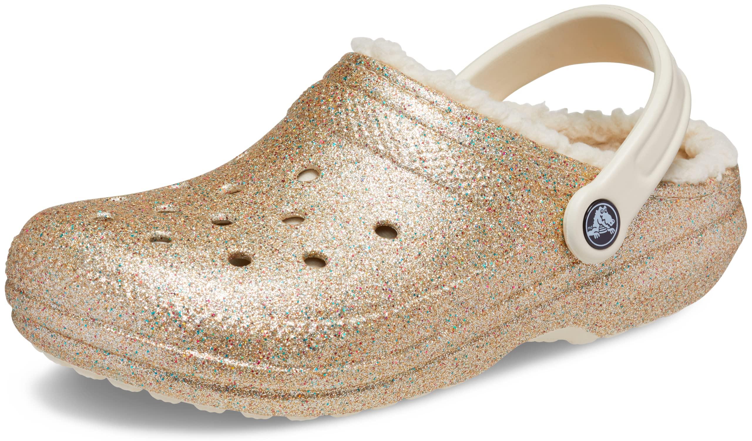 Crocs™ Classic Lined Glitter S Multi/gold Clogs-uk 4 / Eu 36-37 in Black |  Lyst