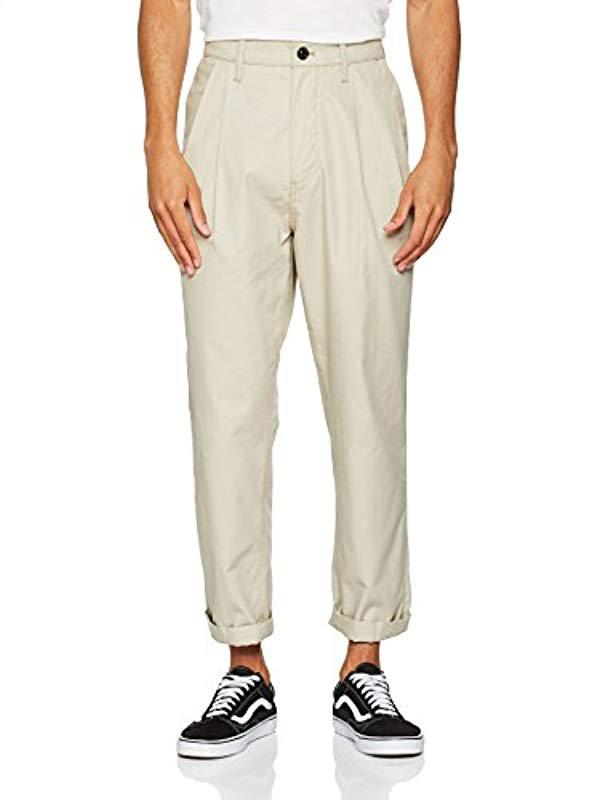 bronson pleated relaxed tapered chino