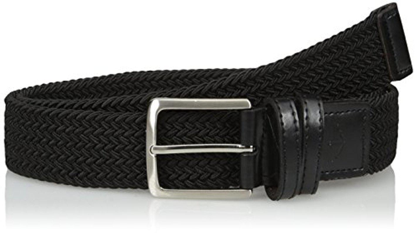 Dockers 1 3/8 In. Stretch Fabric Braided Belt in Black for Men - Lyst