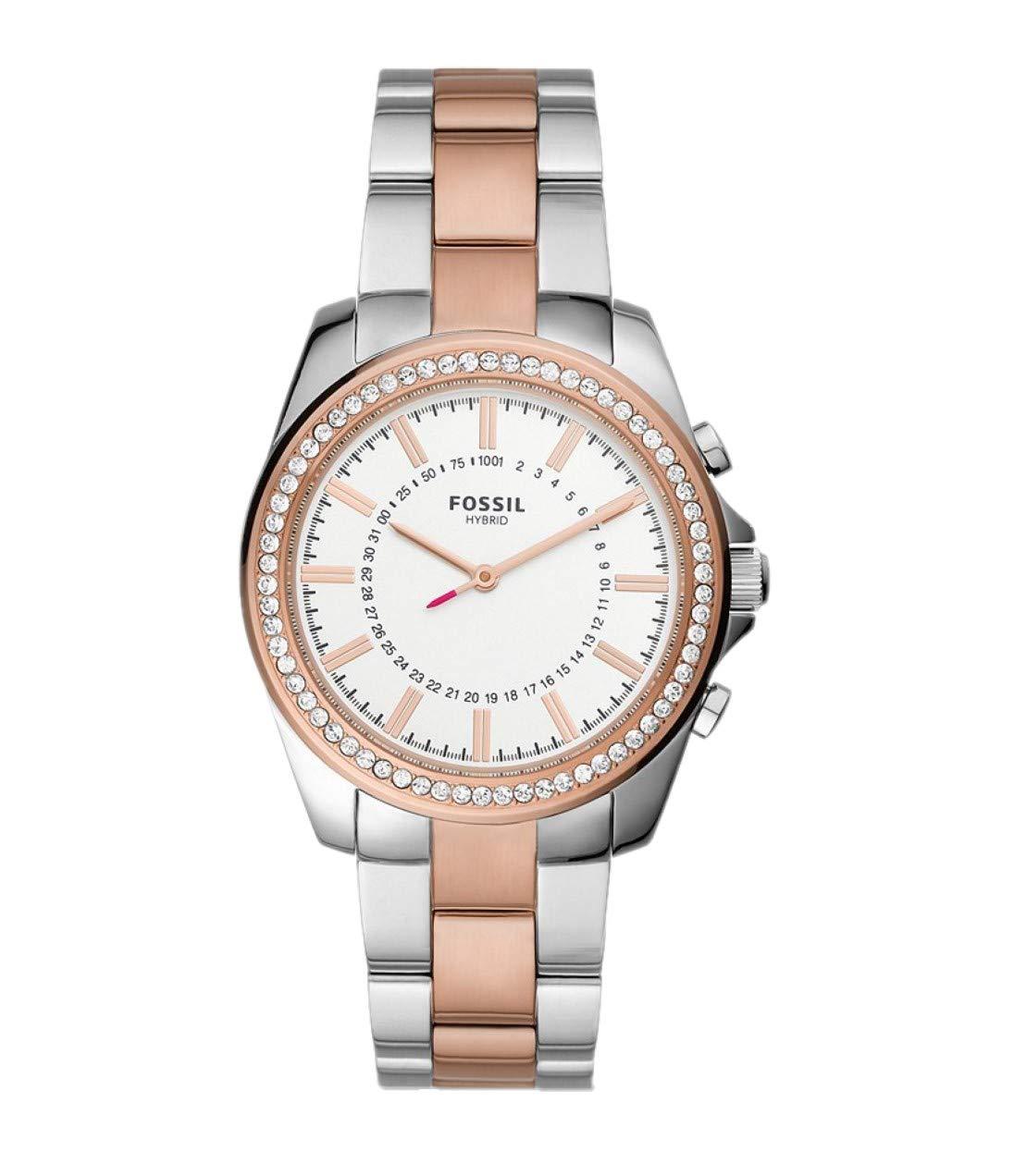 Fossil Janice Hybrid Smartwatch with Silver&Rose Gold Stainless Steel Strap  for BQT5004 in Mettallic | Lyst DE
