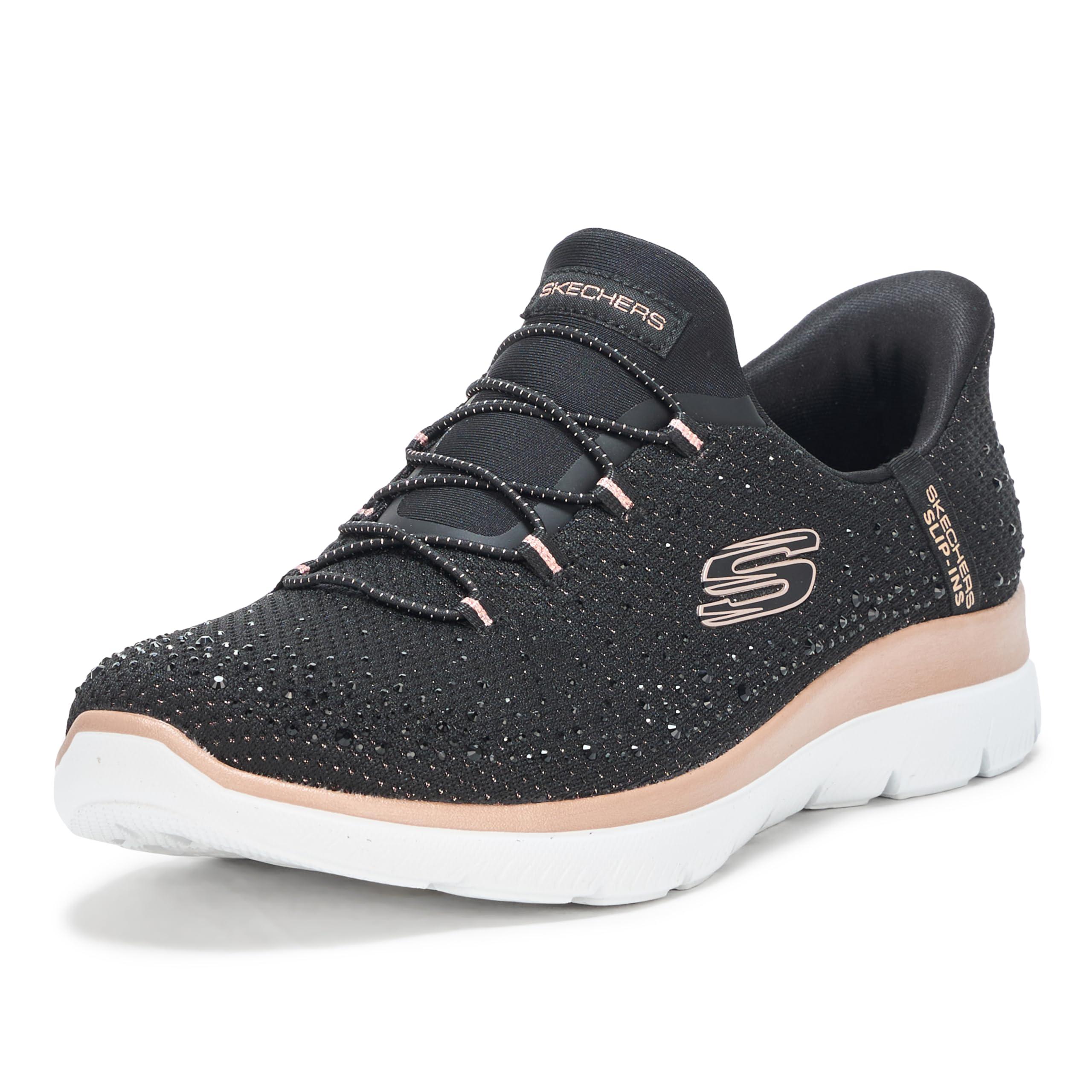 Skechers Summits-brilliant Shine Hands Free Slip-ins in Black Lyst