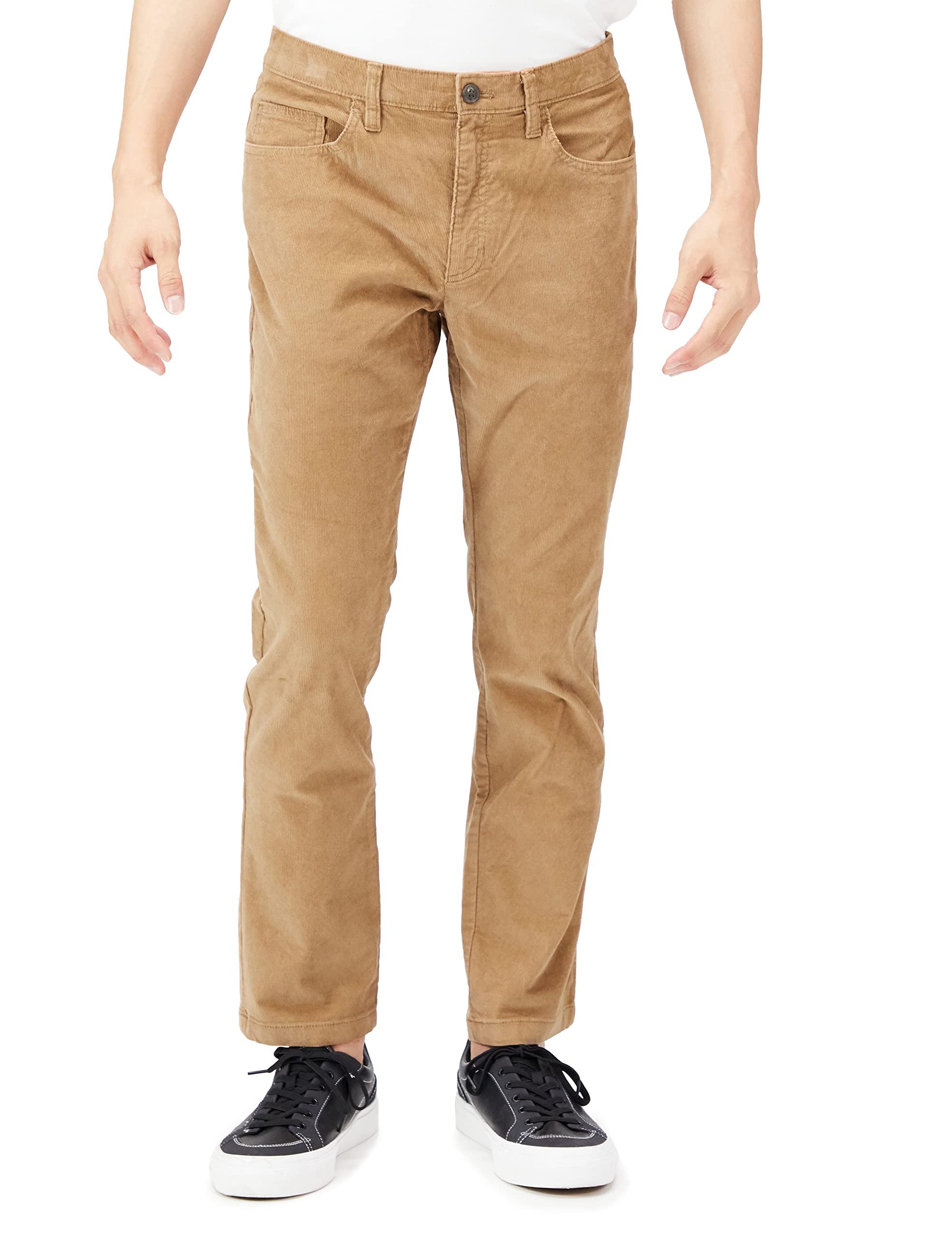 pantalones pitillo de pana elásticos con 5 bolsillos para hombre Marca Goodthreads 