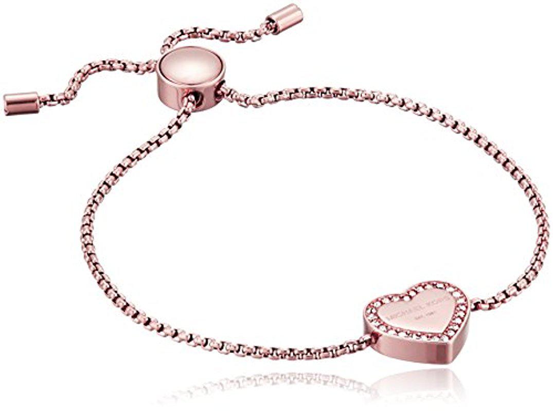 Michael kors rose sales gold heart bracelet