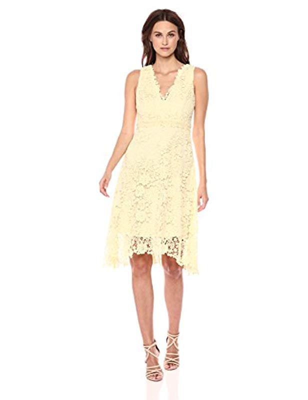 pale yellow lace dress