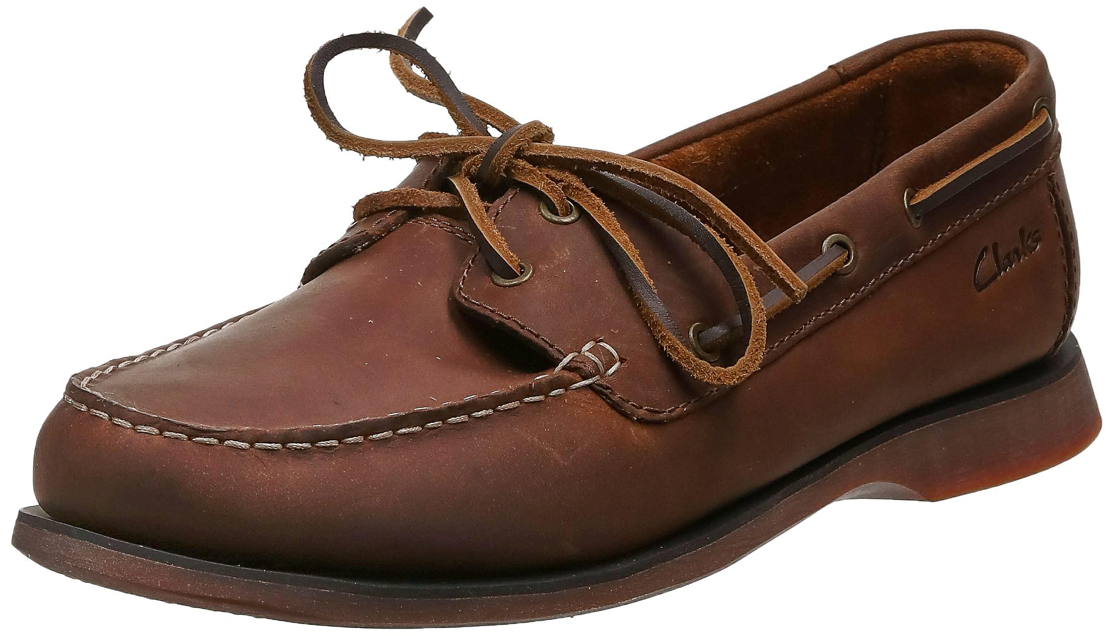 Clarks Mens Port View Boat Shoe in Brown for Men | Lyst