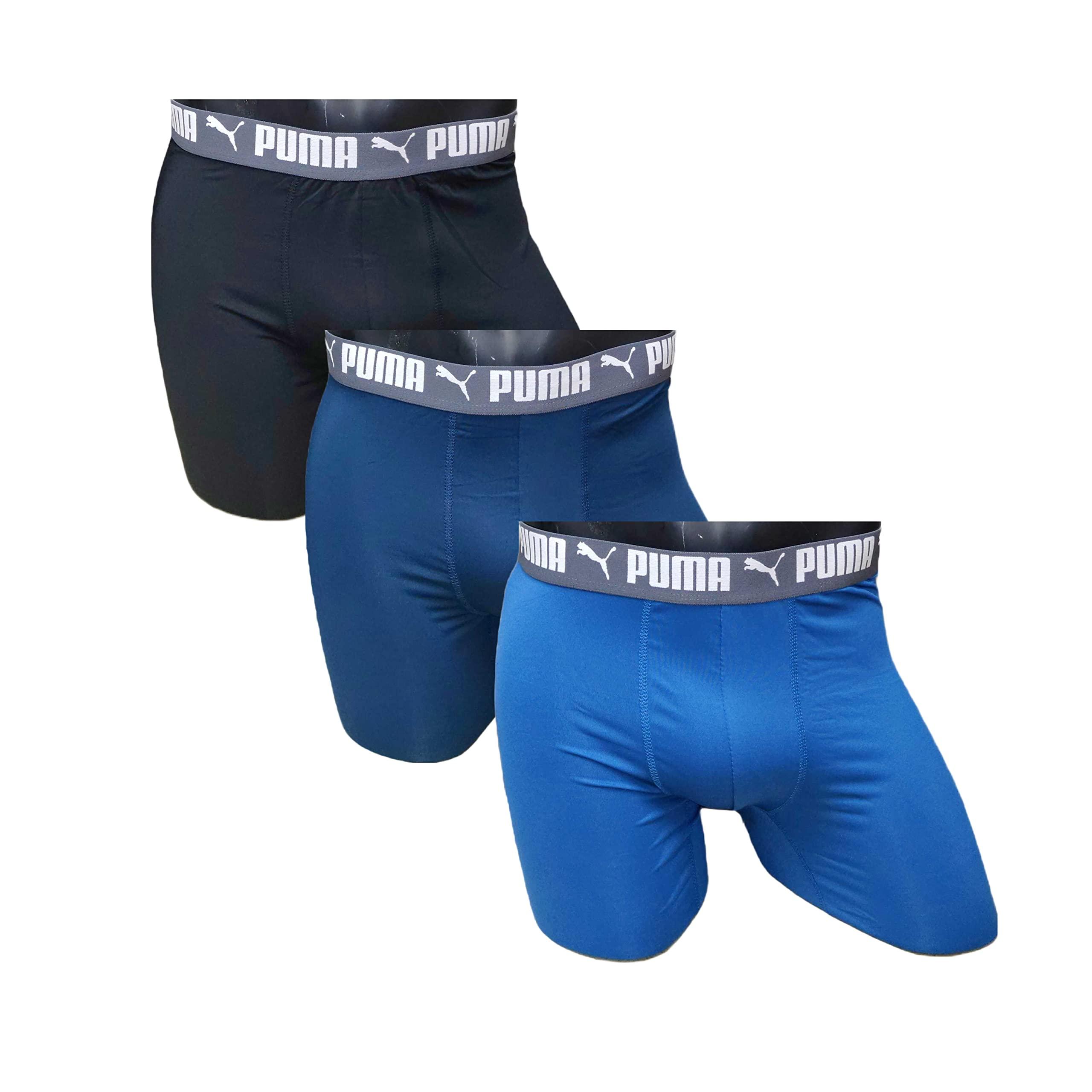 PUMA 3 Pack Performance Boxer Briefs in Blue for Men | Lyst UK