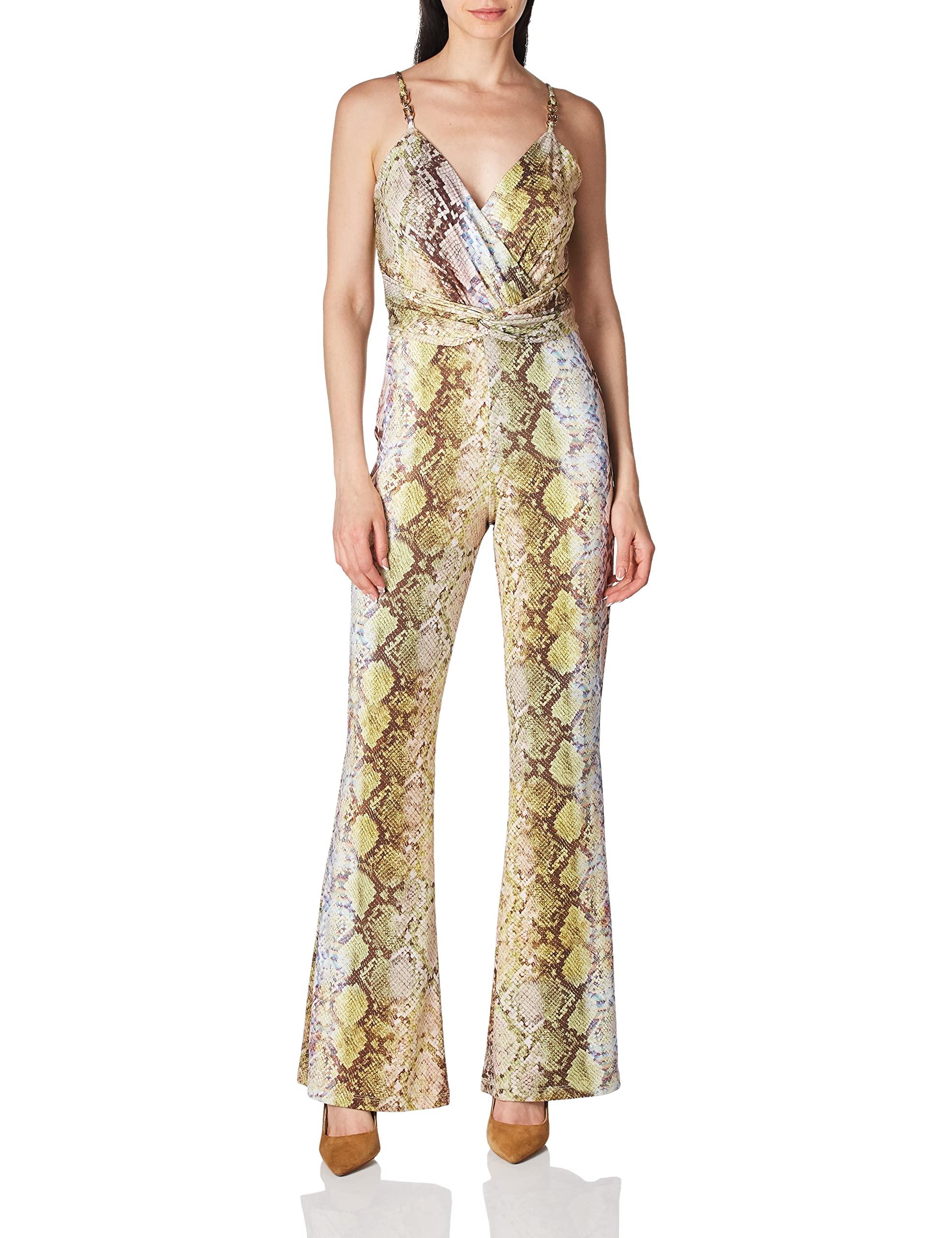 Guess S Carina Twist Jumpsuit in Natural Lyst