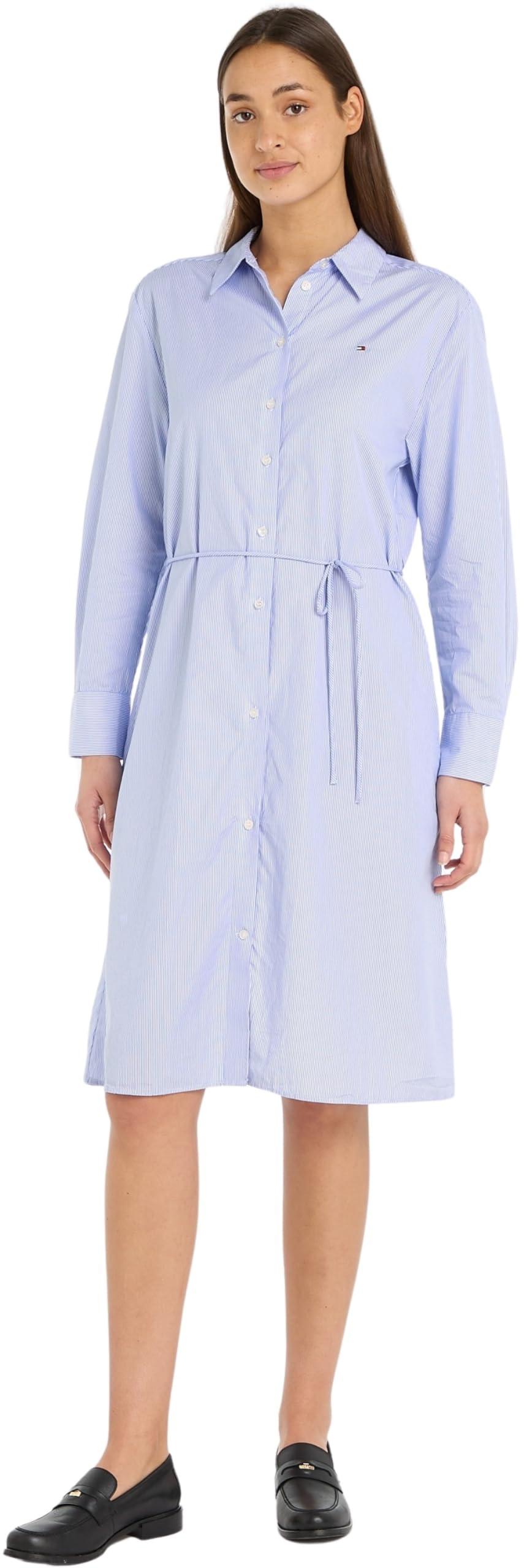 Robe Chemise au Genou Essential Tommy Hilfiger en coloris Bleu Lyst