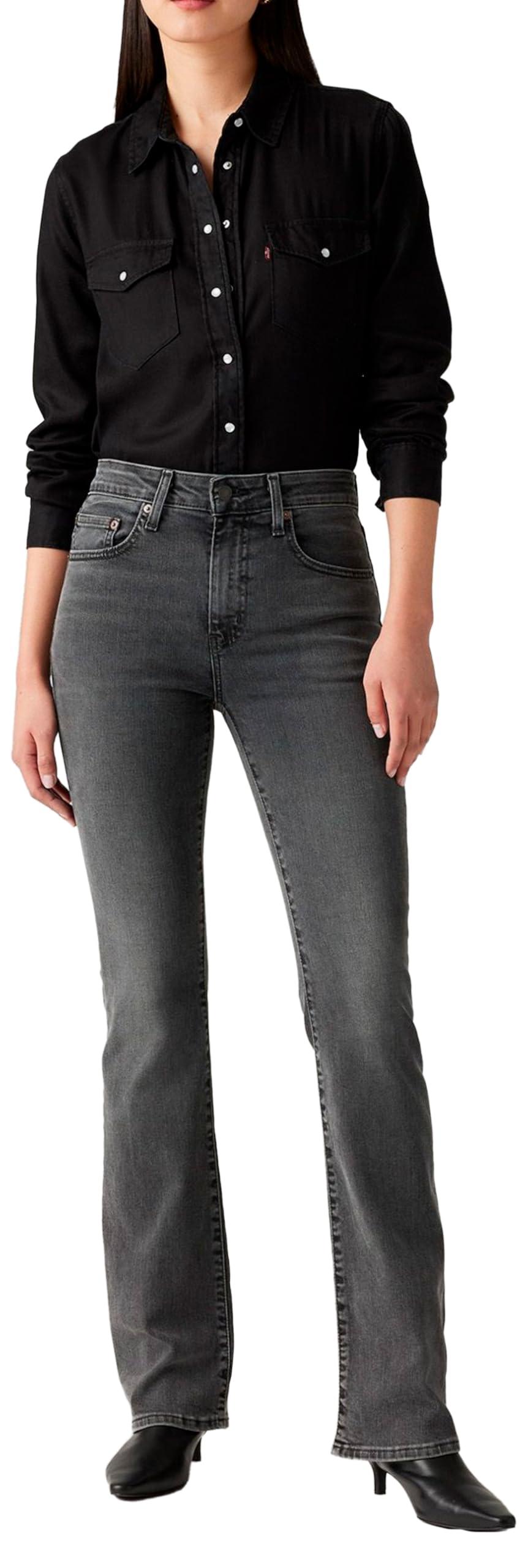 Levi's 725 High Rise Bootcut Jeans in Black Lyst UK