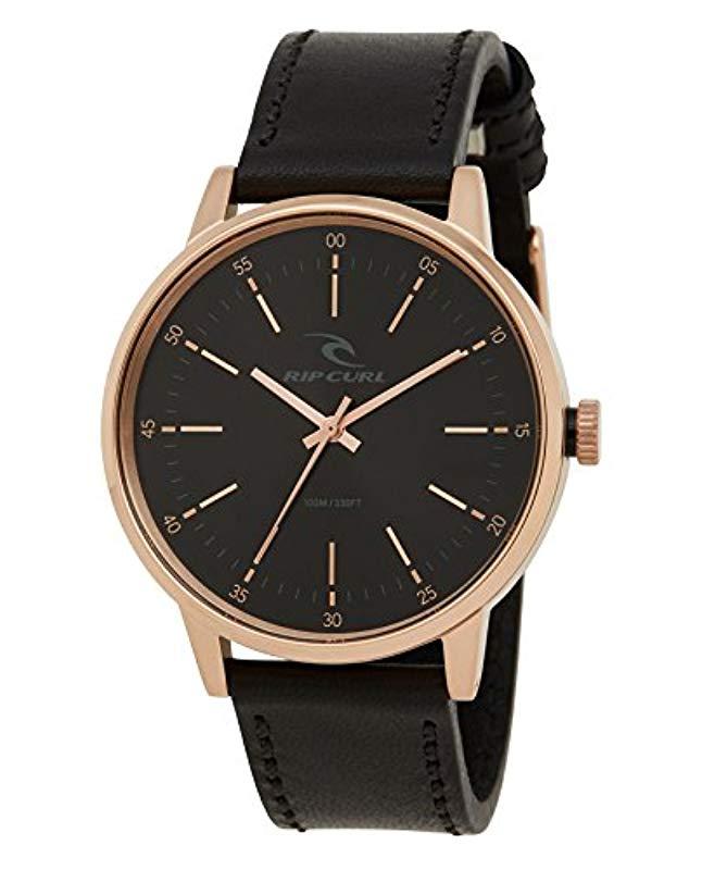 rip curl drake leather watch