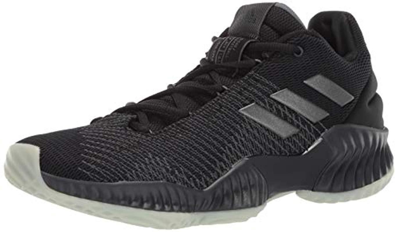 adidas Originals Rubber Pro Bounce 2018 Low Basketball Shoe in Black ...