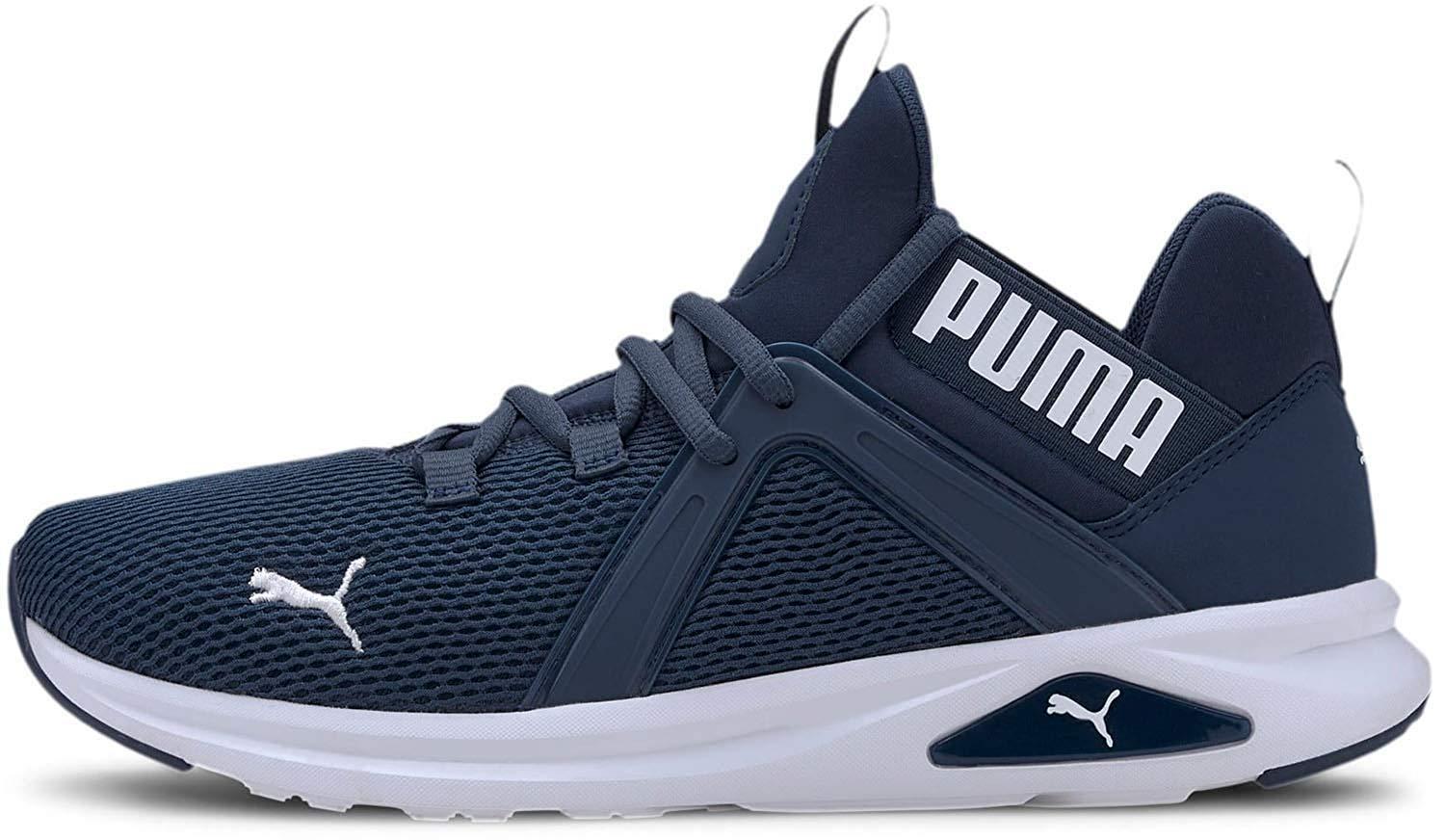 puma enzo mesh white