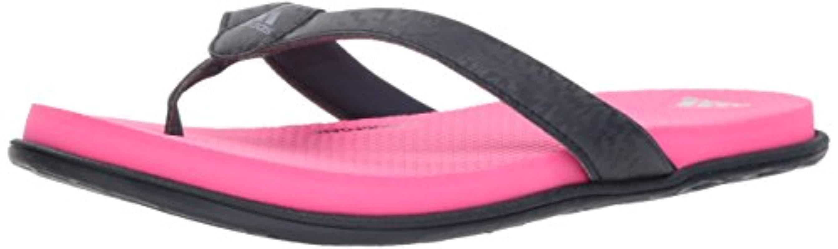 adidas Originals Cloudfoam Flip Flop Slide Sandal in Pink |
