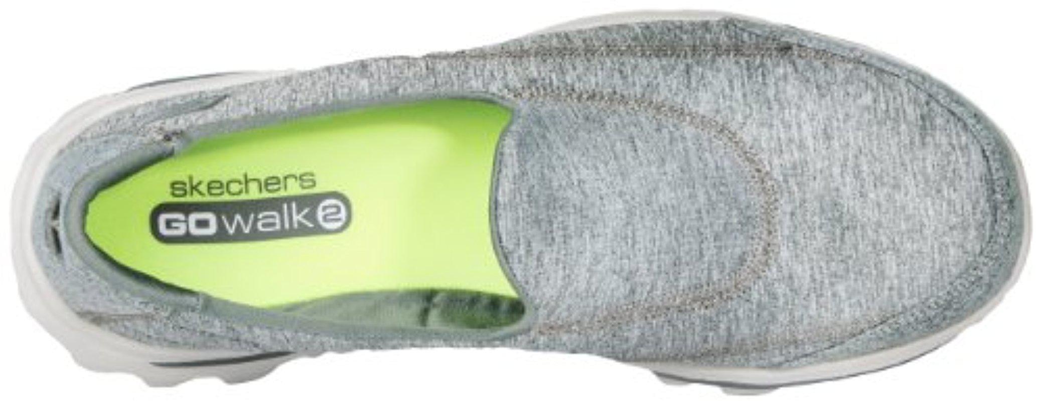 Skechers Synthetic Performance Go Walk 2 Slip-on Walking Shoe in Heather  Grey (Gray) - Save 52% | Lyst